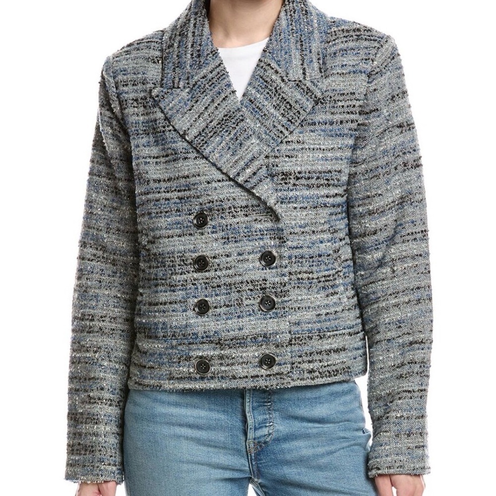 Cabi womens radiance wool blend Tweed Jacket size large